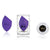Angled Beauty Sponge - Purple - Lurella Cosmetics
